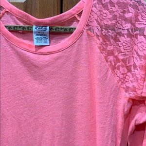 Pink long sleeve top